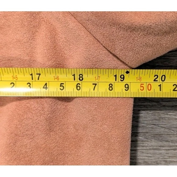 Vtg Samuel Robert by Peter Hatsi Androu Open Blazer 4 Cropped Peachy Suede Lined - Picture 5 of 10